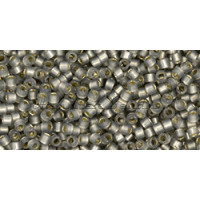 Бисер TOHO Treasure 11/0 TT-01-2250 - Transparent Silver-Lined Milky Topaz Gray