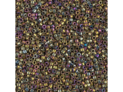 Бисер MIYUKI Delica 11/0 #DB0029 - Metallic Golden Olive Iris