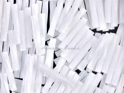 Витой стеклярус Miyuki Matted Crystal AB TW-12-0250F