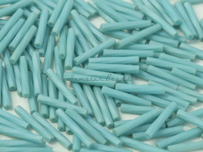 Витой стеклярус Miyuki  Matted Opaque Turquoise Blue Luster TW-12-2029