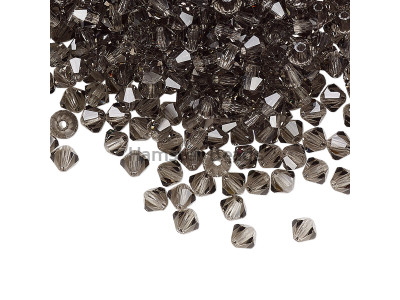 Биконусы Preciosa Black Diamond 4 mm