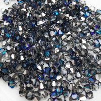 Биконусы Preciosa Crystal Bermuda Blue 4 mm