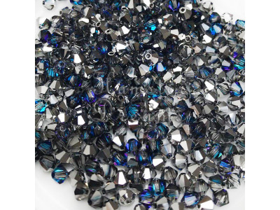 Биконусы Preciosa Crystal Bermuda Blue 4 mm