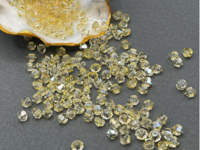 Биконусы Preciosa Crystal Blond Flare 3 mm