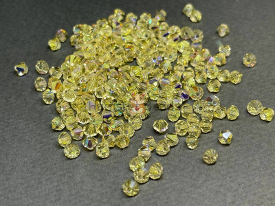 Биконусы Preciosa Jonquil AB 4 mm