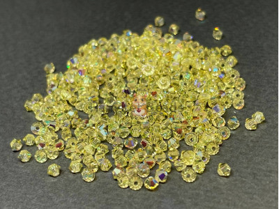 Биконусы Preciosa Jonquil AB 3 mm