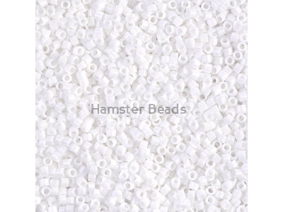 Бисер MIYUKI Delica 11/0 #DB0200 - Opaque Chalk White