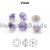 Шатоны ss39 Violet без оправы