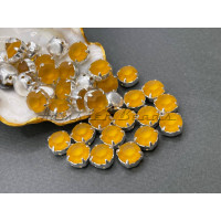 Матовые шатоны ss39 Topaz Matt оправа серебро