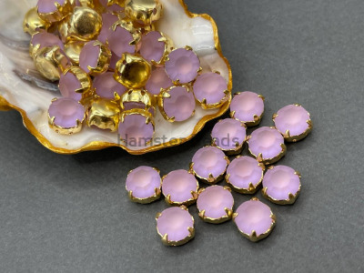 Матовые шатоны ss39 Violet Matt оправа золото Матовые шатоны ss39 Violet Matt оправа золото