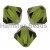 Биконусы Preciosa Olivine 4 mm