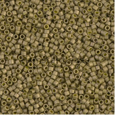 Бисер MIYUKI Delica 11/0 #DB0371 - Metallic Olive Gold Matted