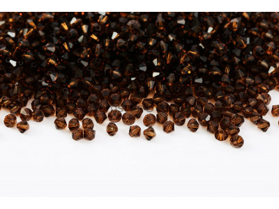 Биконусы Preciosa Smoked Topaz 4 mm