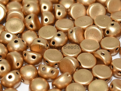 Бусины Кабошон Aztec Gold 2-hole beads 6 мм / 10 шт