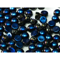 Бусины Кабошон Jet Full Azuro 2-hole beads 6 мм / 10 шт