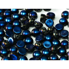 Бусины Кабошон Jet Full Azuro 2-hole beads 6 мм / 10 шт