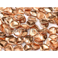 Чешские стеклянные бусины Лепестки Crystal Capri Gold Rose Petals Glass beads 8 x 7 mm 