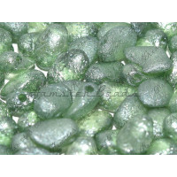 Чешские бусины Лепестки тюльпана Crystal Etched Teal Luster Tulip Petals Glass beads 6 x 8 mm 