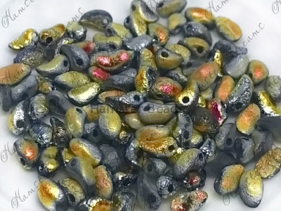Чешские бусины Лепестки тюльпана