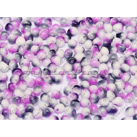 Бисер-капли Miyuki Drops White Opaque Funky Purple 3,4 mm