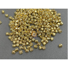 Шатоны Crystal Aurum /оправа золото, ss16 (4 мм), 10 шт 