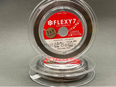 Ювелирный тросик Steel  0.45 мм, 1 метр / FLEXY7 / Япония
