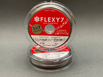 Ювелирный тросик Steel  0.45 мм, 25 метр / FLEXY7 / Япония