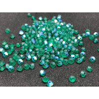Биконусы Preciosa Emerald AB Matte 3 mm