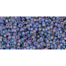 Бисер TOHO Round 15/0 TR-15-166DF - Transparent-Rainbow-Frosted Lt Tanzanite