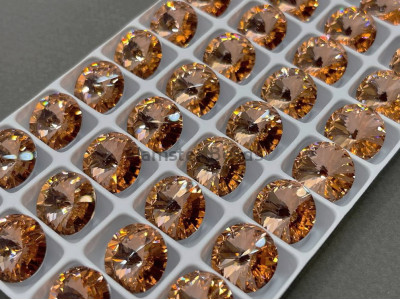 Риволи Crystal Apricot 14 мм/ 1 шт