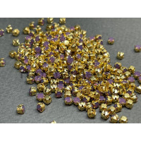 Шатоны Amethyst Opal /оправа золото, ss12 (3 мм), 10 шт 
