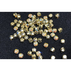 Шатоны Jonquil AB /оправа золото, ss16 (4 мм), 10 шт 