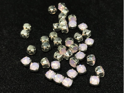 Шатоны Rose Opal /оправа серебро, ss16 (4 мм), 10 шт Шатоны Rose Opal /оправа серебро, ss16 (4 мм), 10 шт