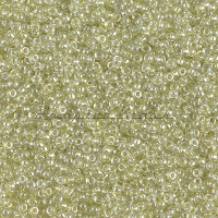 Бисер MIYUKI круглый 15/0 #1527 - Sparkling Celery Lined Crystal