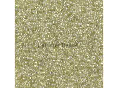 Бисер MIYUKI круглый 15/0 #1527 - Sparkling Celery Lined Crystal
