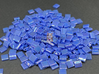 Бисер Miyuki Tila #TL0483 - Opaque Periwinkle AB / 5 г