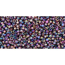 Бисер TOHO Round 15/0 TR-15-166C - Transparent-Rainbow Amethyst