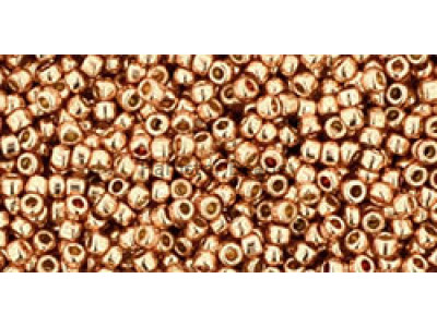 Бисер TOHO Round 15/0 TR-15-PF551 - PermaFinish - Galvanized Rose Gold