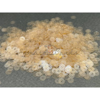 Пайетки Бежевые L.4 Lustre плоские 4 мм / 3 г