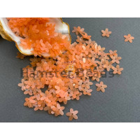 Пайетки Цветочки Orange Milky 10 мм (3 г) Китай