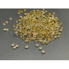 Шатоны Crystal Argent Flare/оправа золото, ss12 (3 мм), 10 шт 