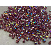 Биконусы Preciosa Amethyst AB 5 мм (12 шт)
