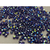 Биконусы Preciosa Deep Tanzanite AB  5 мм (12 шт)