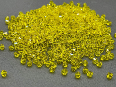 Биконусы Preciosa Citrine 3 мм