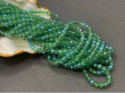 Шпинель синтетическая Chrysolite AB 3 мм/ 1 нить