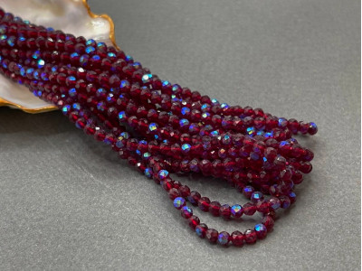 Шпинель синтетическая Garnet AB 3 мм/ 1 нить