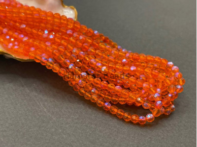Шпинель синтетическая Hyacinth AB 3 мм/ 1 нить