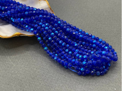 Шпинель синтетическая Cobalt Blue AB 3 мм/ 1 нить