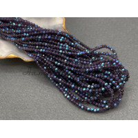 Шпинель синтетическая Amethyst AB 2 мм / 1 нить