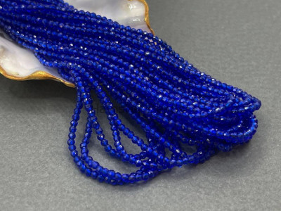 Шпинель синтетическая Cobalt Blue 2 мм / 1 нить